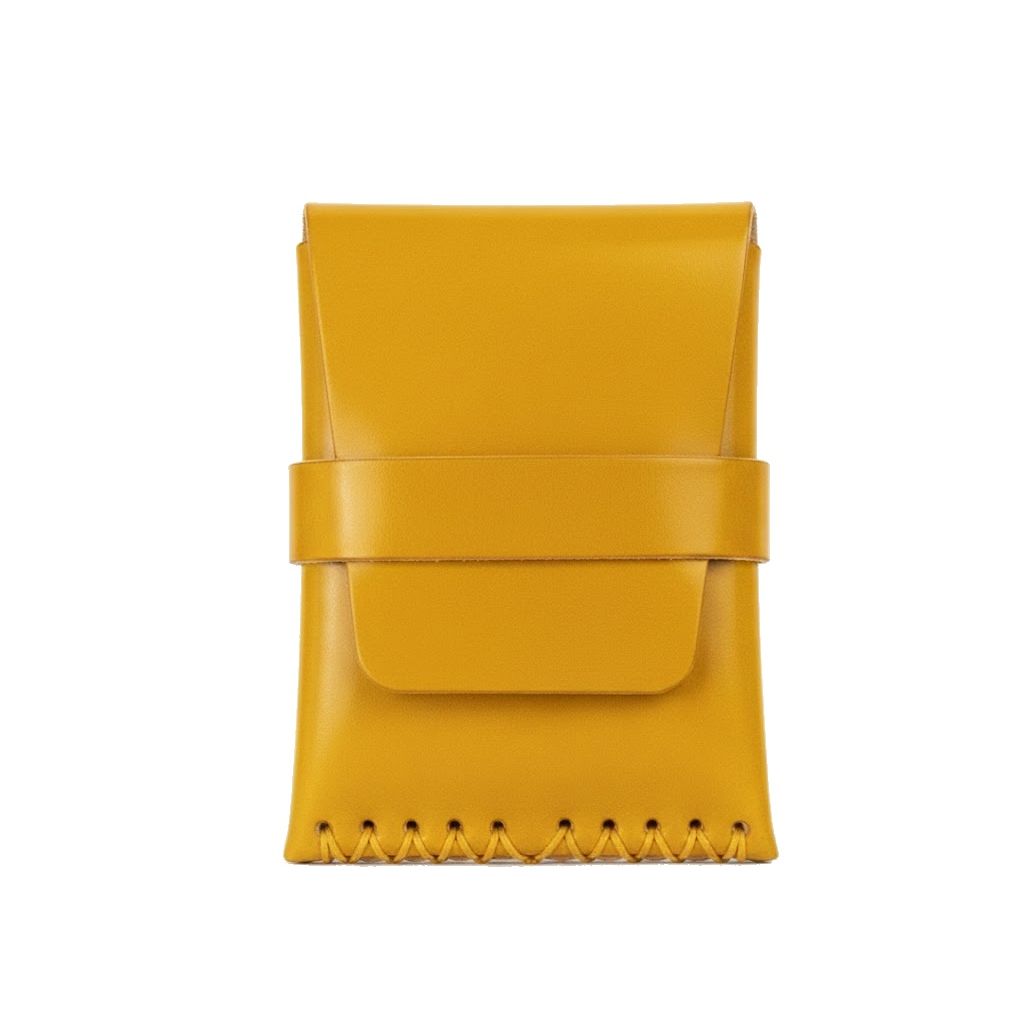 No. 155 Card Case with Flap, Onyx Cordovan