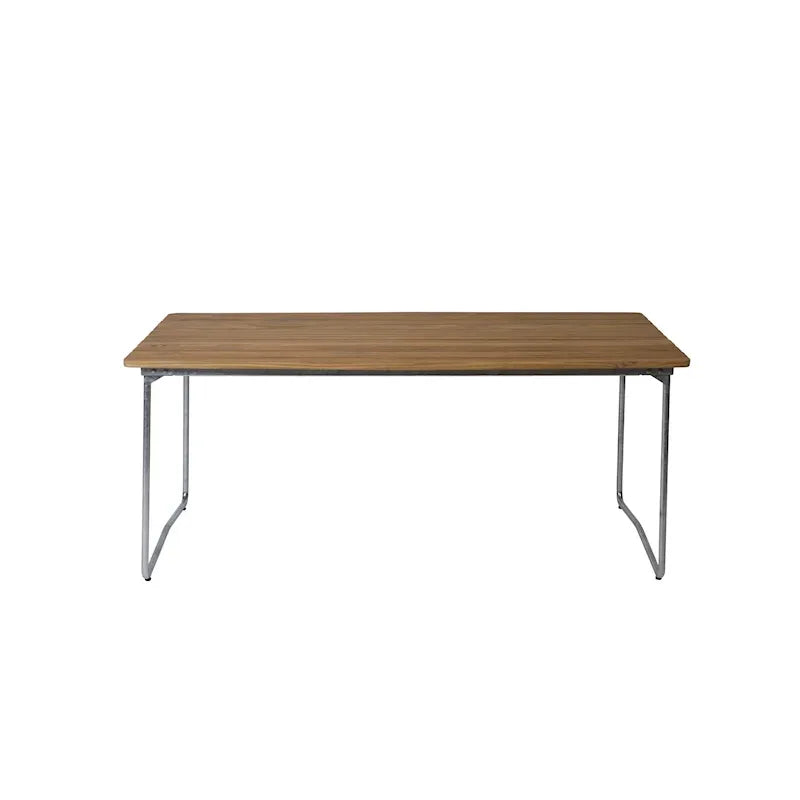 AMTable B31 - 170 — Untreated Teak / Hot-Galvanized Base