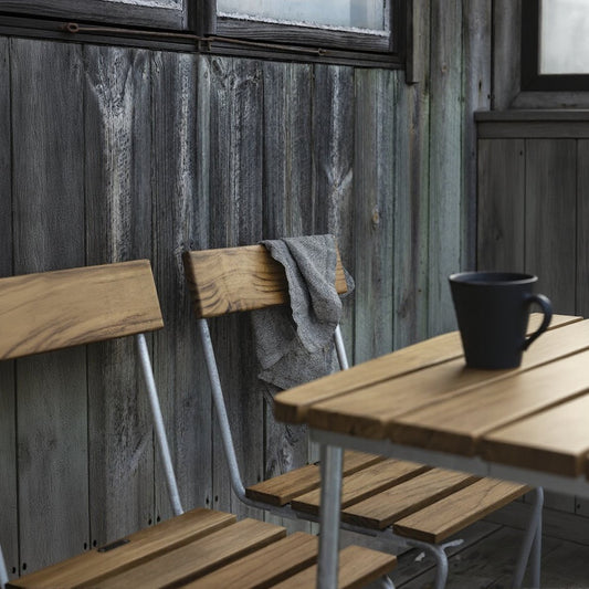 Chair 1 Teak — Untreated Teak / Hot-Galvanized Base