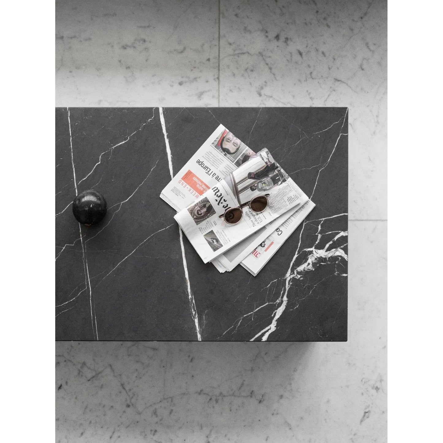 MARBLE PLINTH, LOW